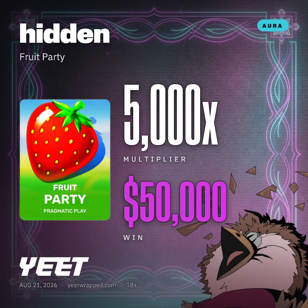 hidden hit 5,000x on Fruit Party