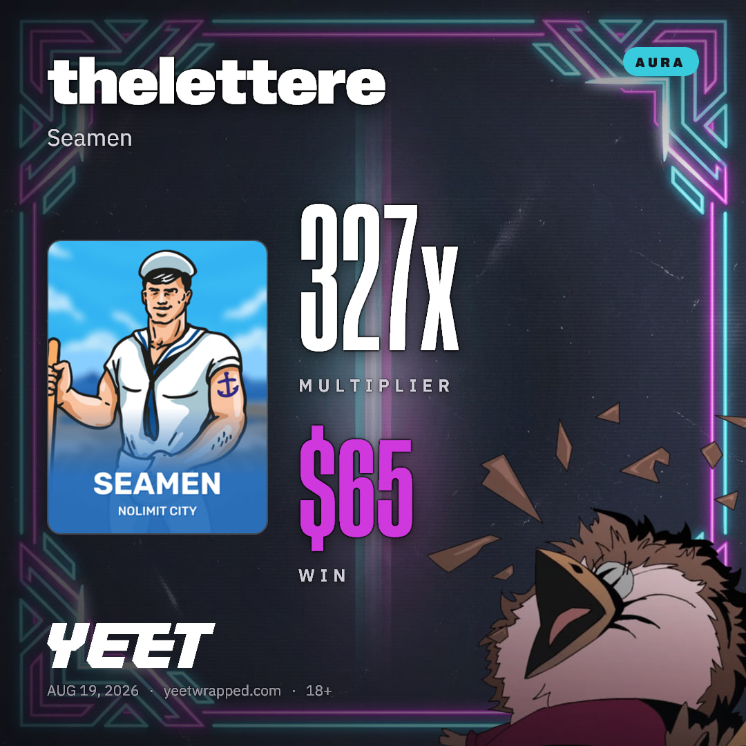 thelettere hit 326.5x on Seamen