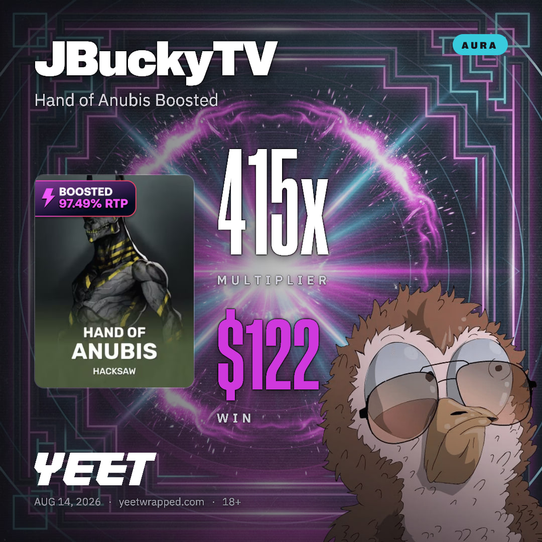 JBuckyTV hit 414.5x on Hand of Anubis Boosted