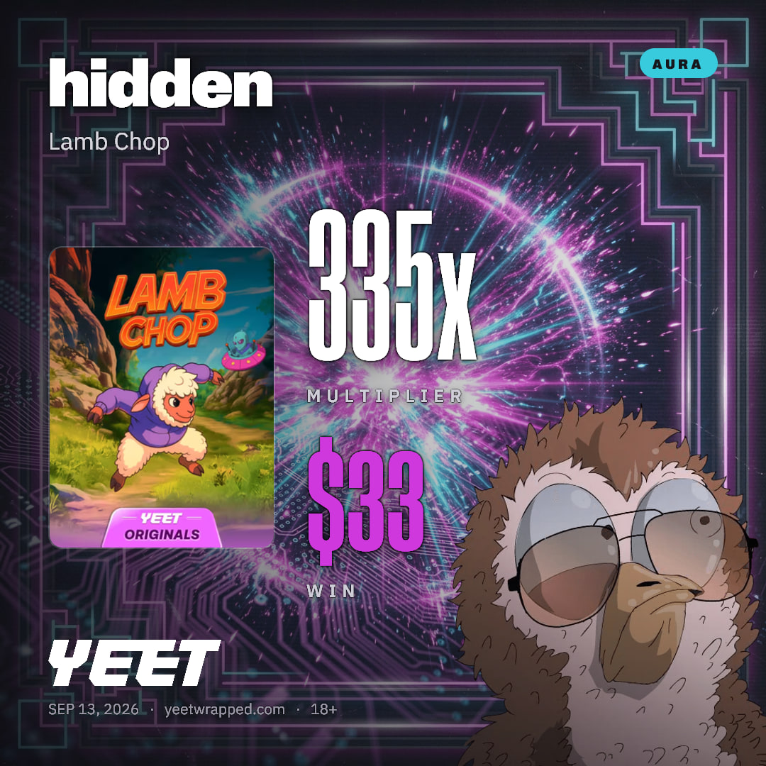 hidden hit 334.6x on Lamb Chop