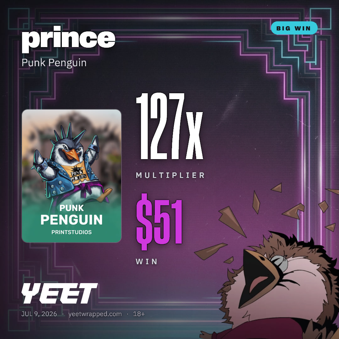 prince hit 127.2x on Punk Penguin
