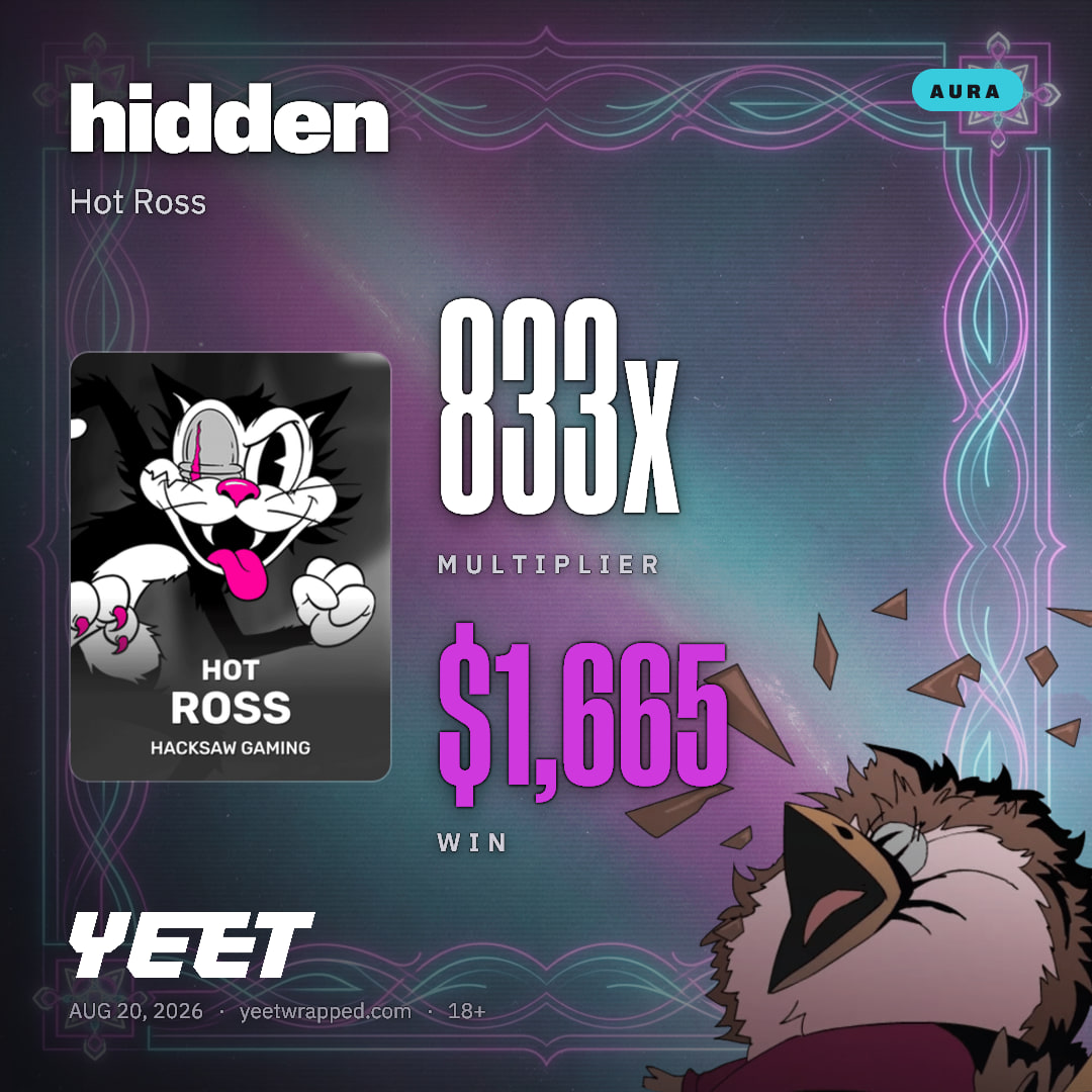 hidden hit 832.5x on Hot Ross