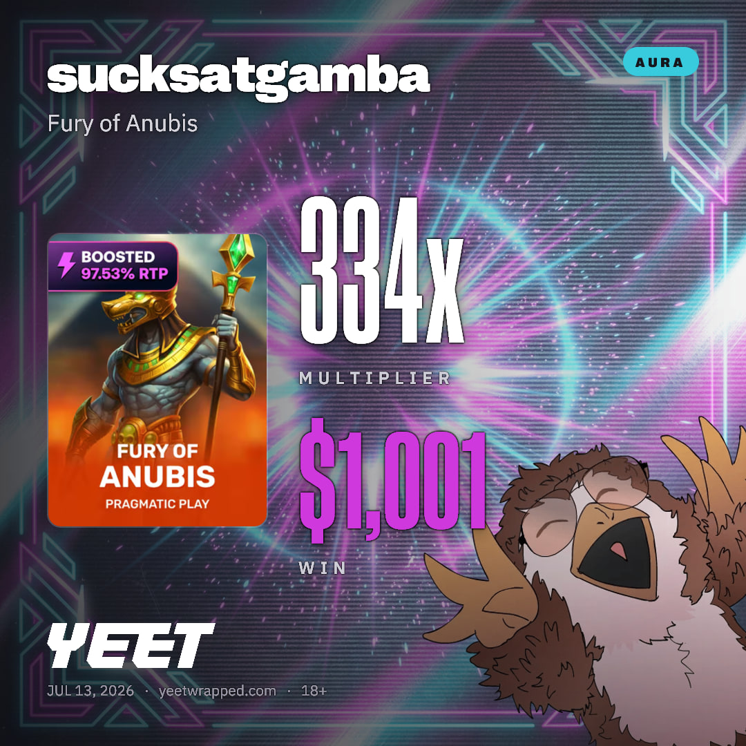 sucksatgamba hit 333.6x on Fury of Anubis