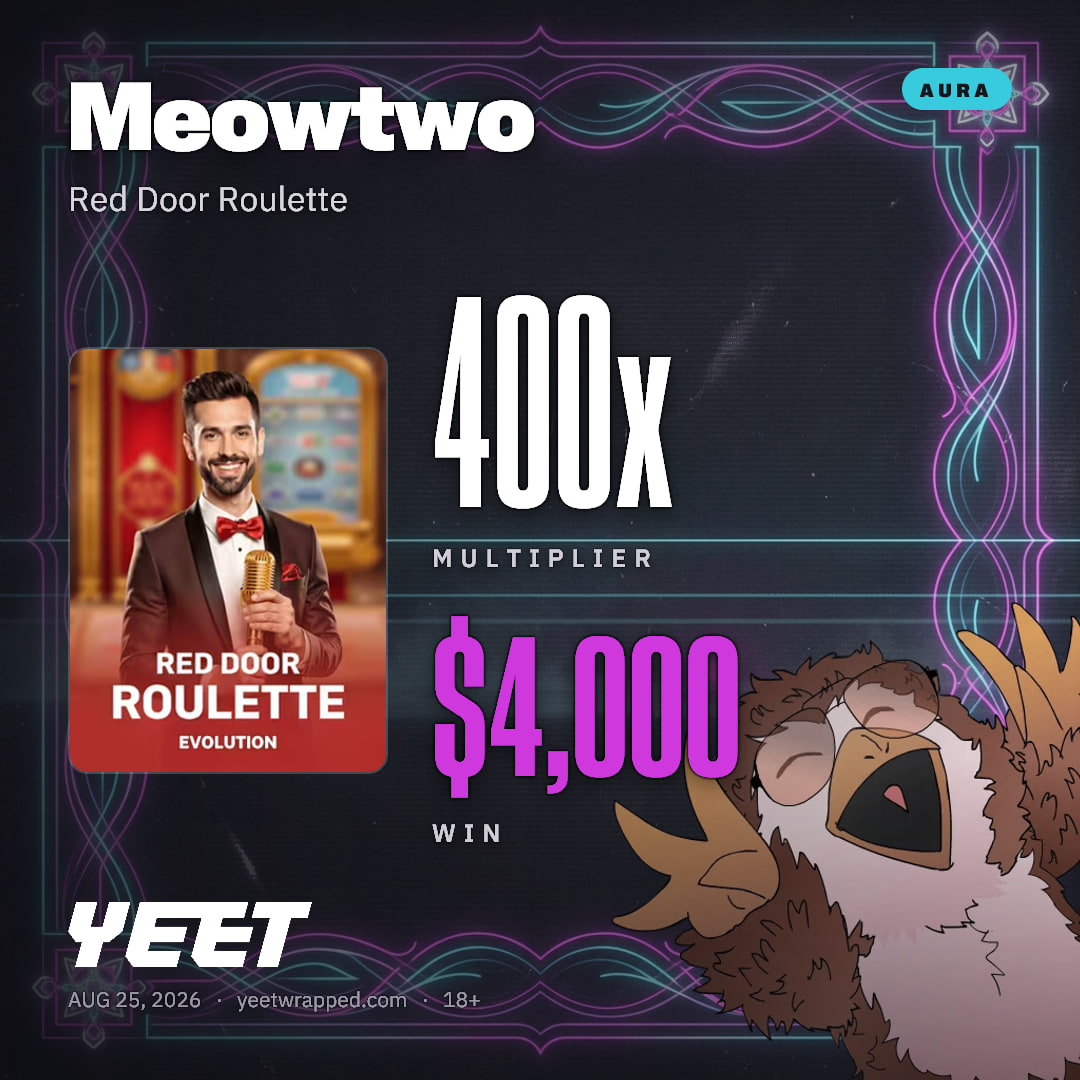 Meowtwo hit 400x on Red Door Roulette