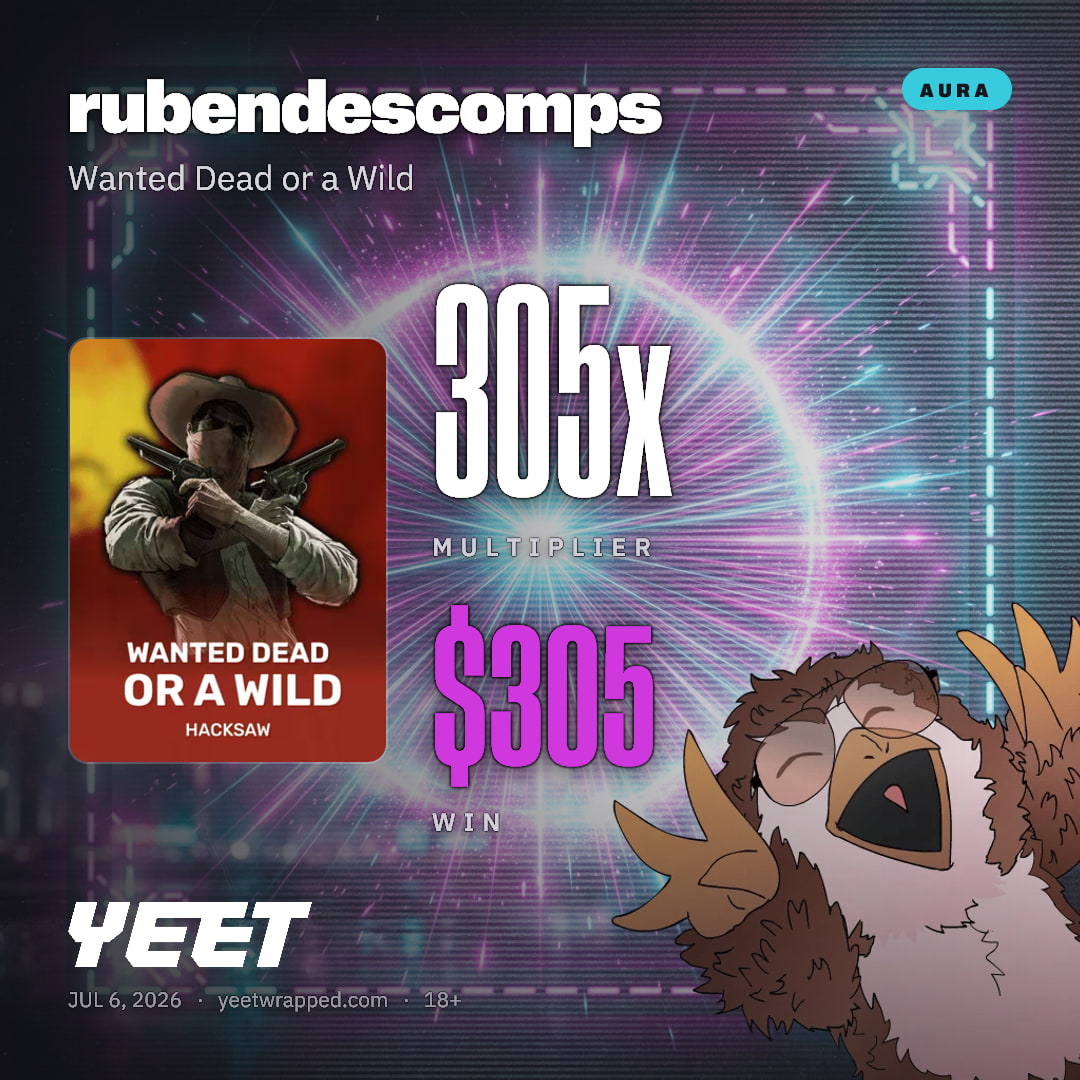 rubendescomps hit 305.2x on Wanted Dead or a Wild