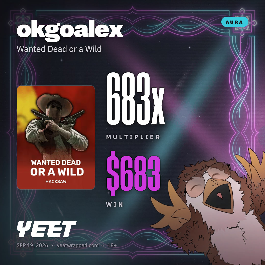 okgoalex hit 682.5x on Wanted Dead or a Wild