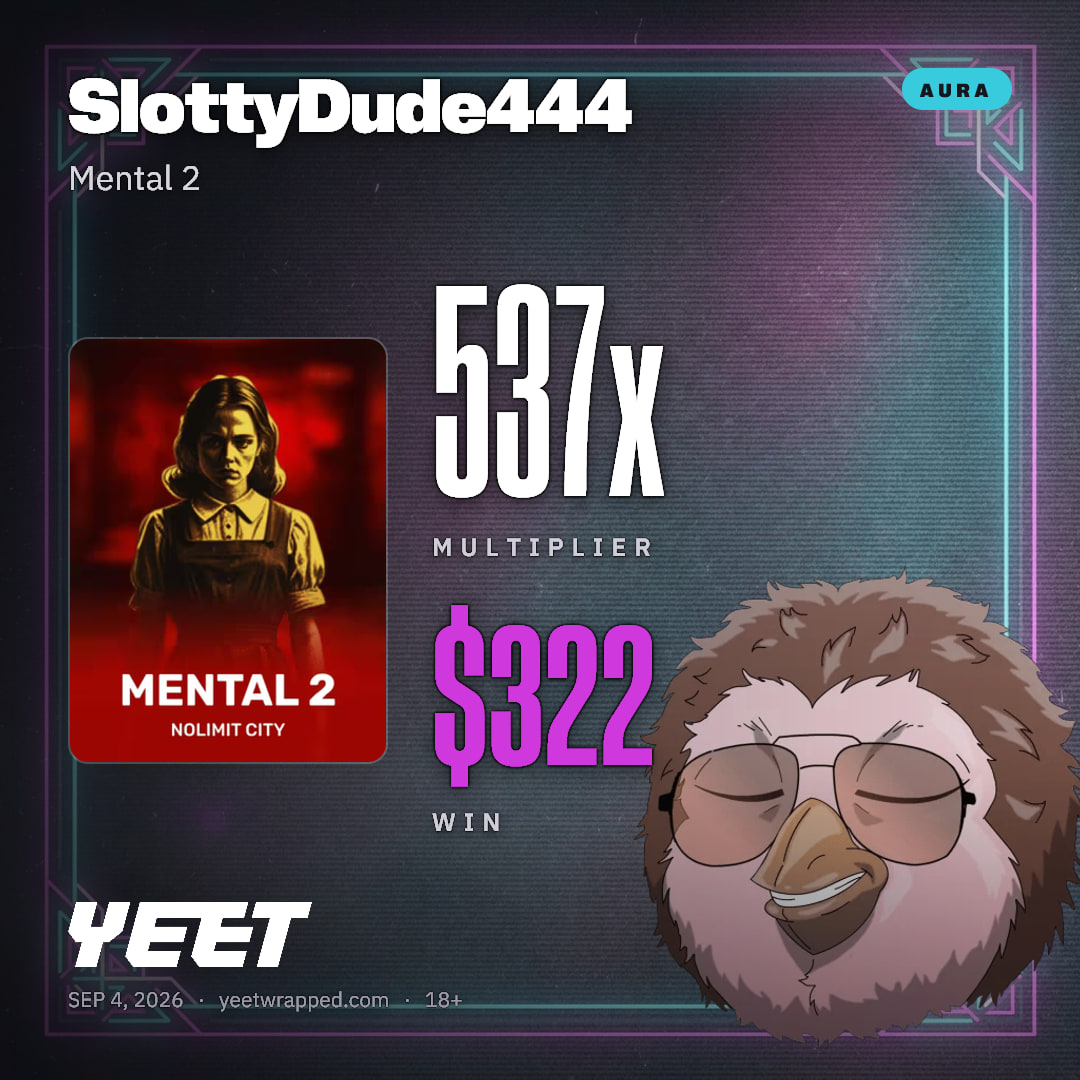 SlottyDude444 hit 537.1x on Mental 2