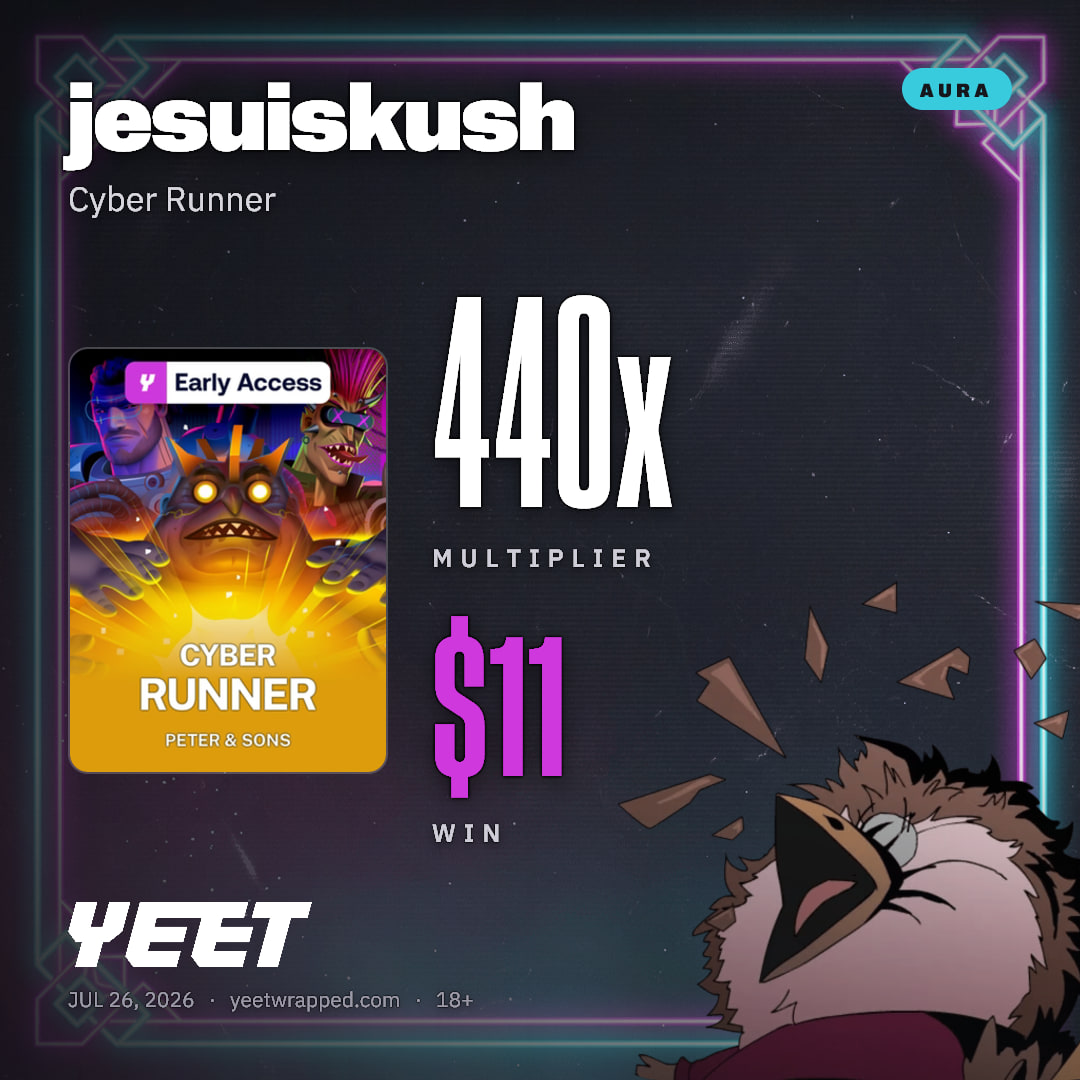 jesuiskush hit 439.7x on Cyber Runner
