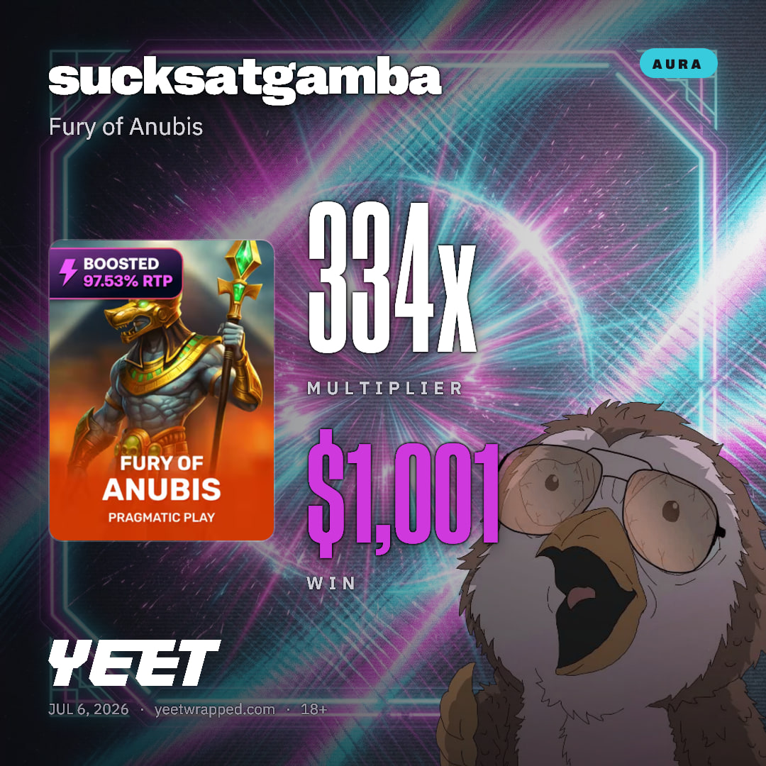 sucksatgamba hit 333.6x on Fury of Anubis