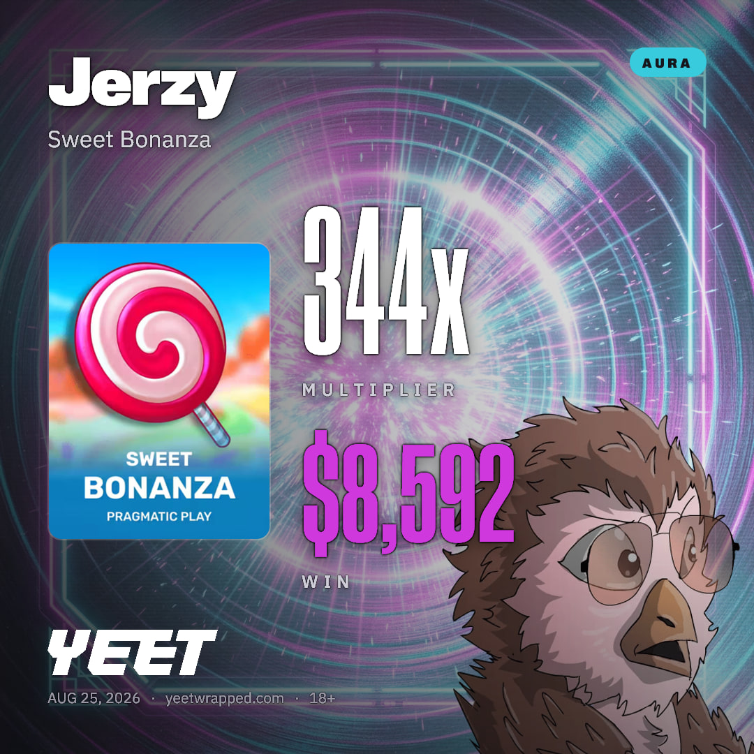 Jerzy hit 343.7x on Sweet Bonanza