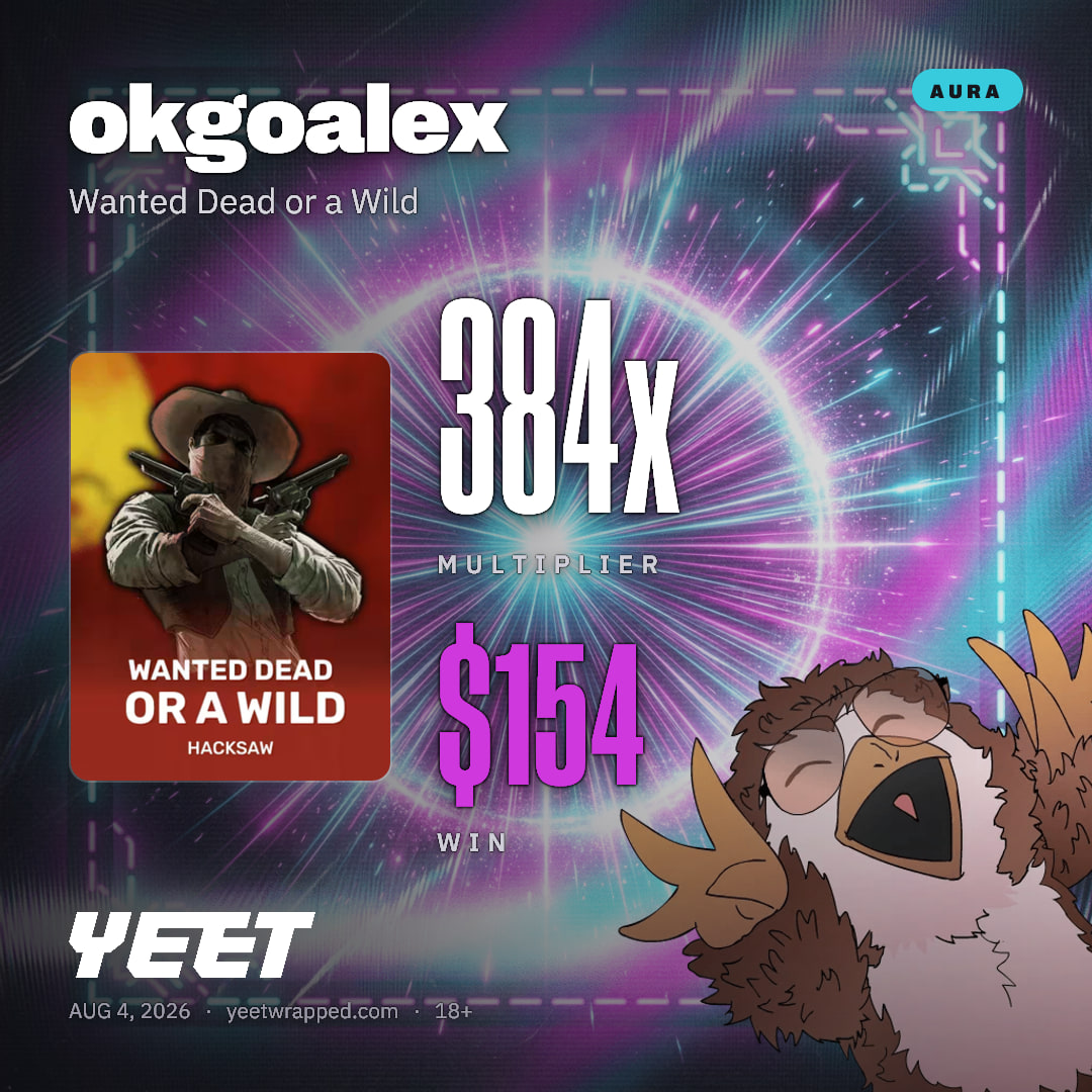 okgoalex hit 383.8x on Wanted Dead or a Wild