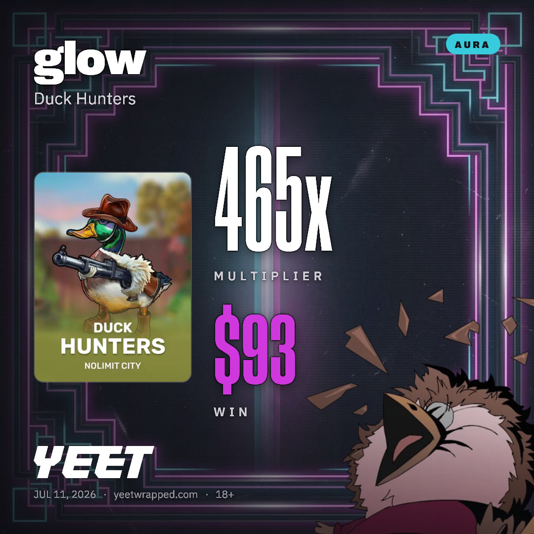 glow hit 465.3x on Duck Hunters