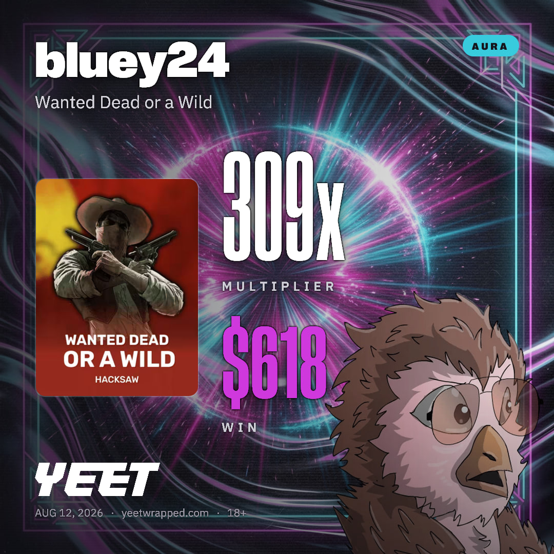 bluey24 hit 308.8x on Wanted Dead or a Wild