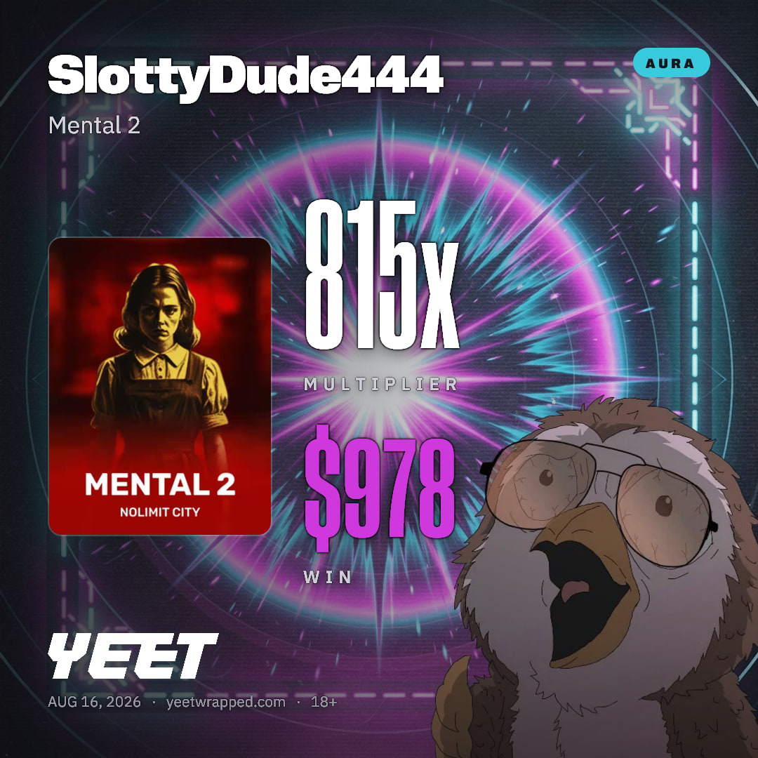 SlottyDude444 hit 814.6x on Mental 2