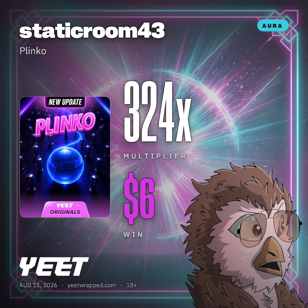 staticroom43 hit 324x on Plinko