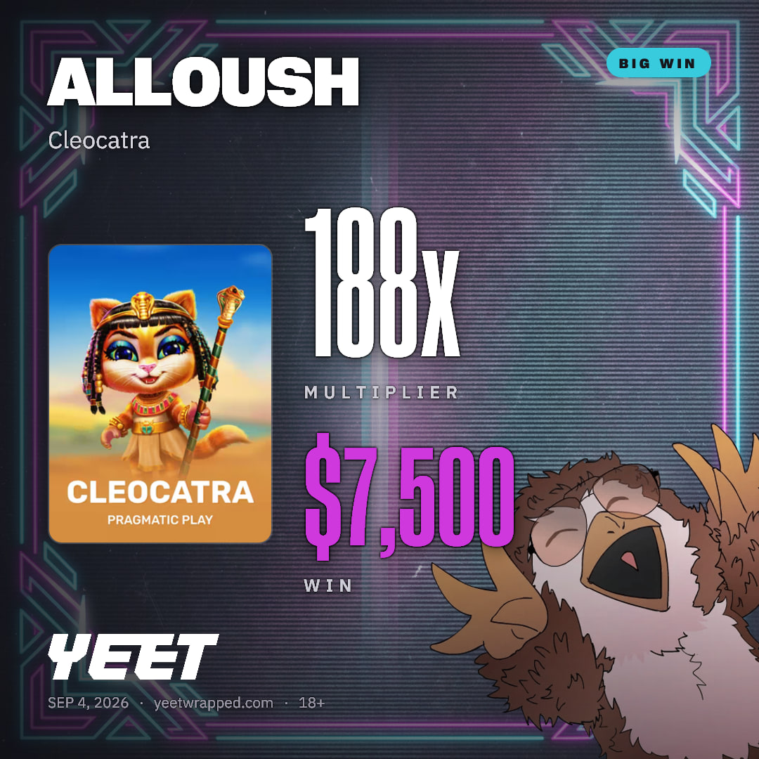 ALLOUSH hit 187.5x on Cleocatra