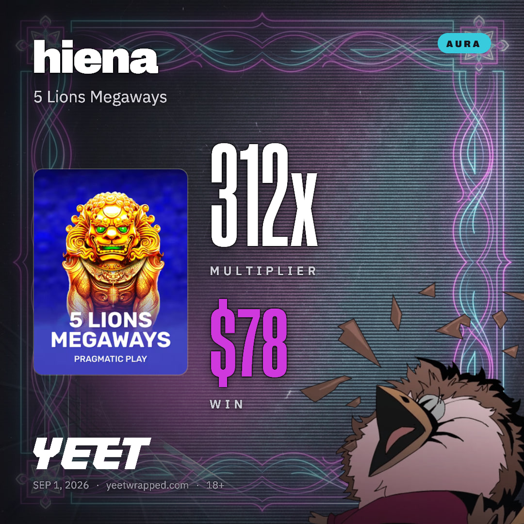 hiena hit 312.3x on 5 Lions Megaways