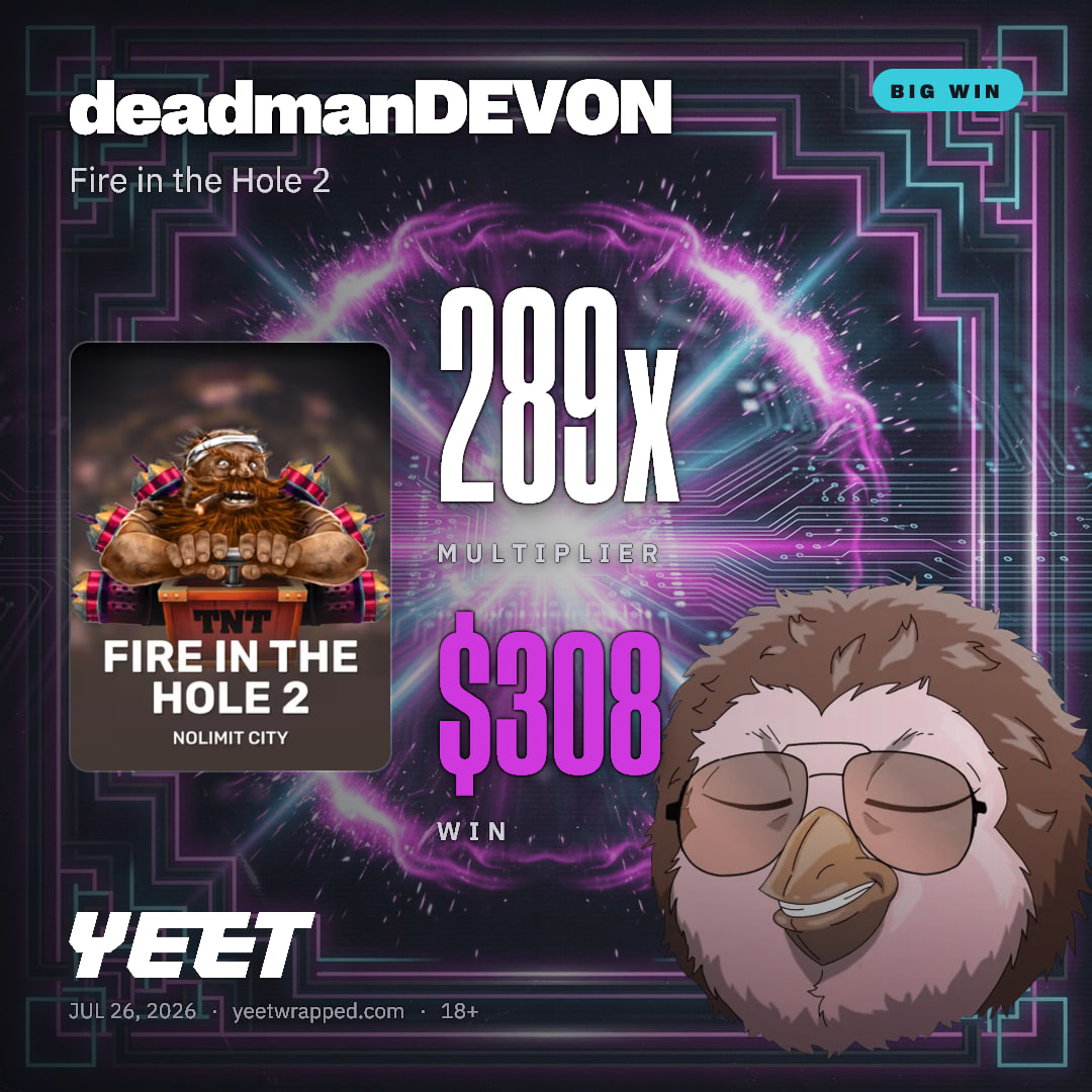 deadmanDEVON hit 289.4x on Fire in the Hole 2
