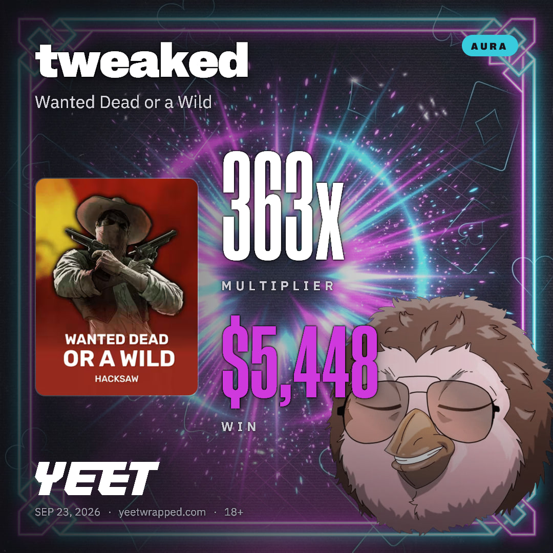 tweaked hit 363.2x on Wanted Dead or a Wild