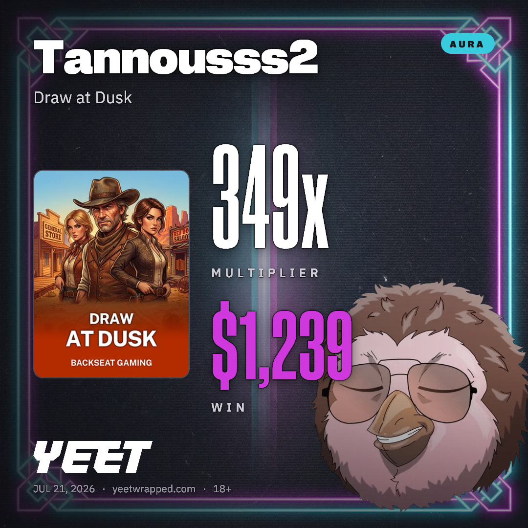 Tannousss2 hit 348.7x on Draw at Dusk