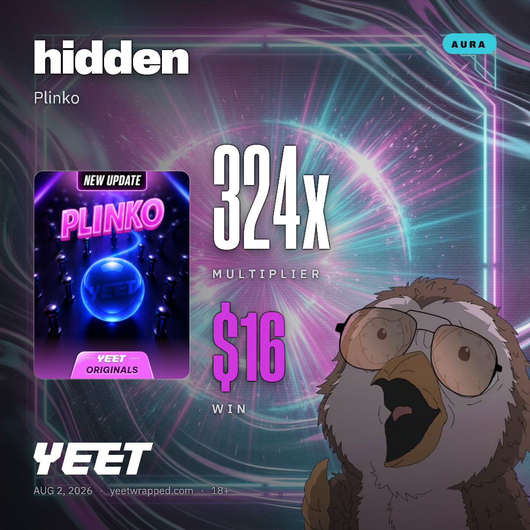 hidden hit 324x on Plinko