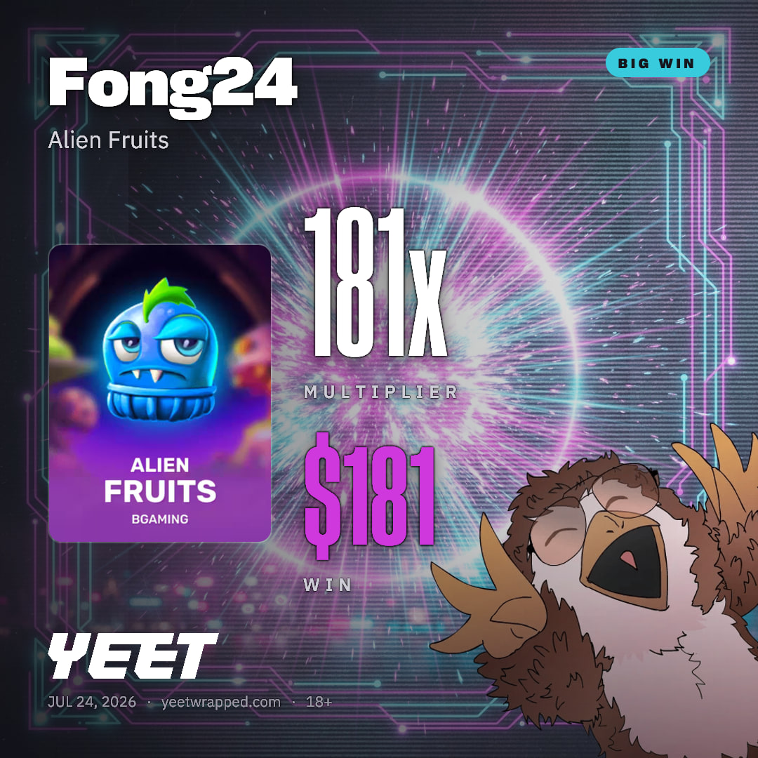 Fong24 hit 181.4x on Alien Fruits