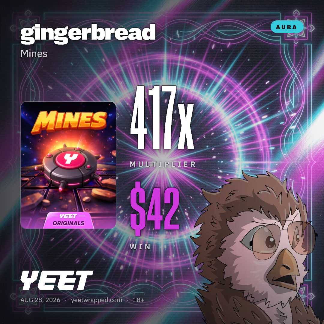 gingerbread hit 417.4x on Mines