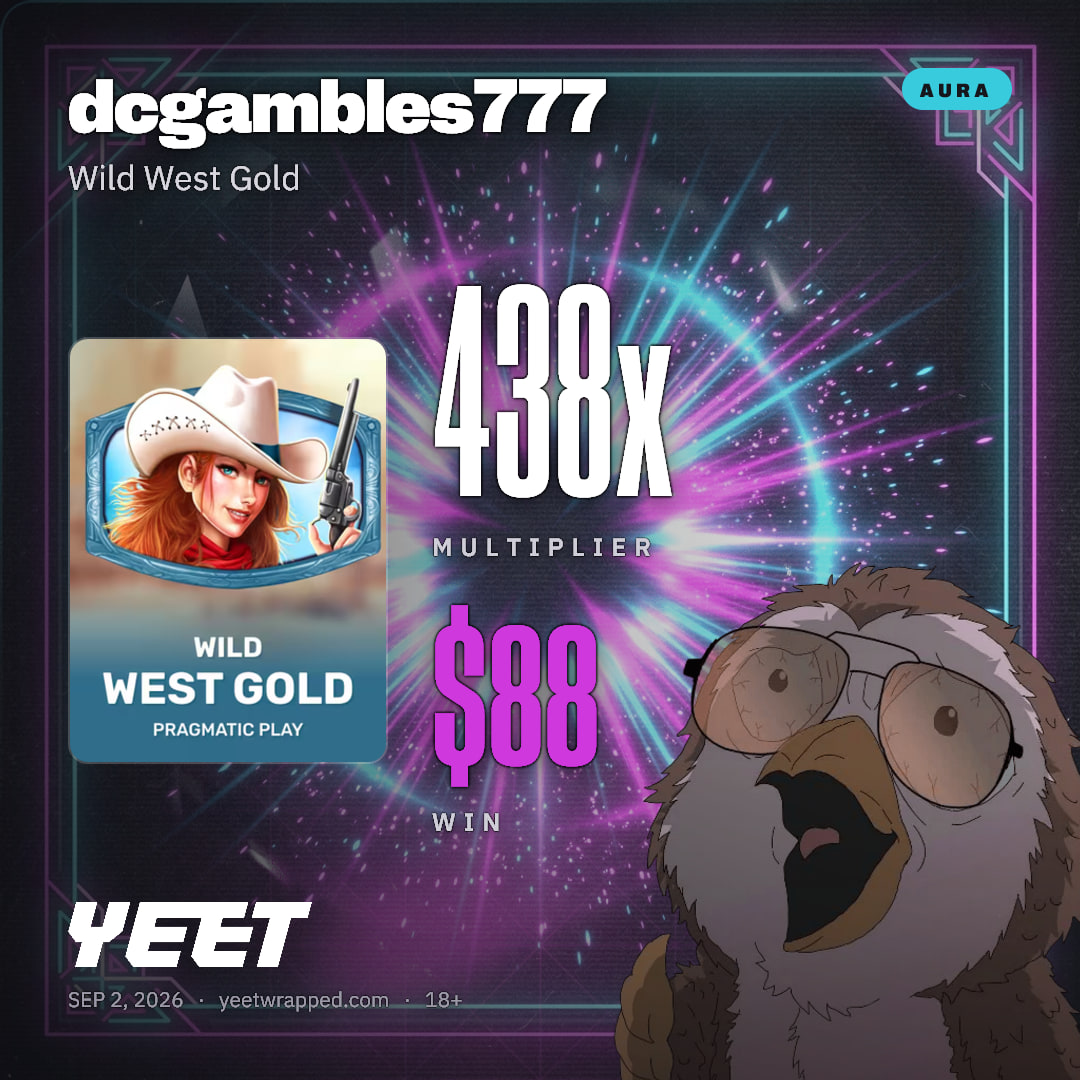 dcgambles777 hit 438.1x on Wild West Gold