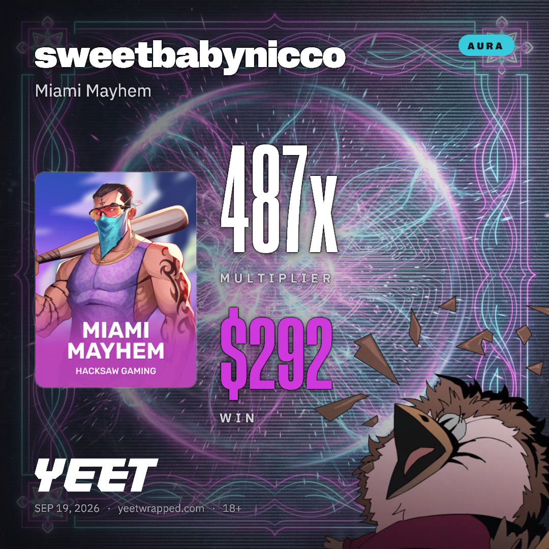 sweetbabynicco hit 486.6x on Miami Mayhem