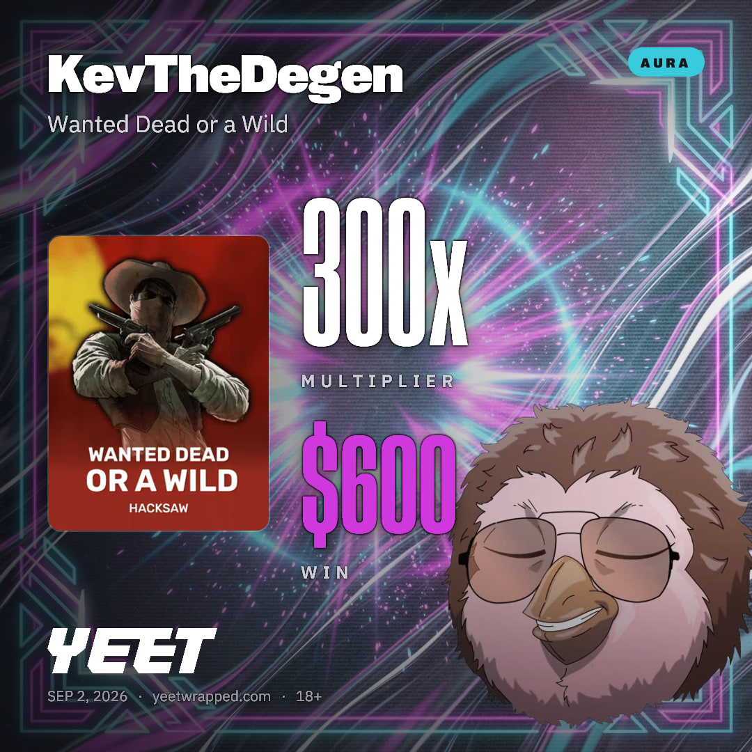 KevTheDegen hit 300x on Wanted Dead or a Wild