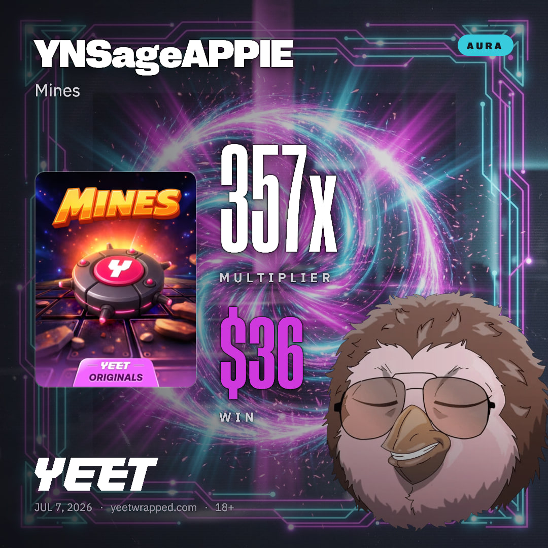 YNSageAPPIE hit 356.6x on Mines