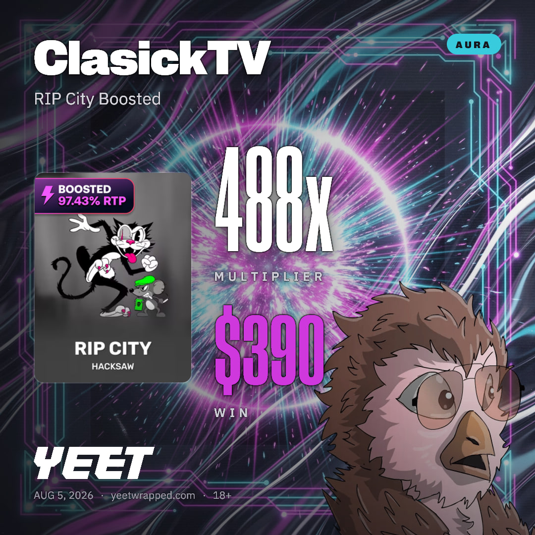 ClasickTV hit 487.5x on RIP City Boosted