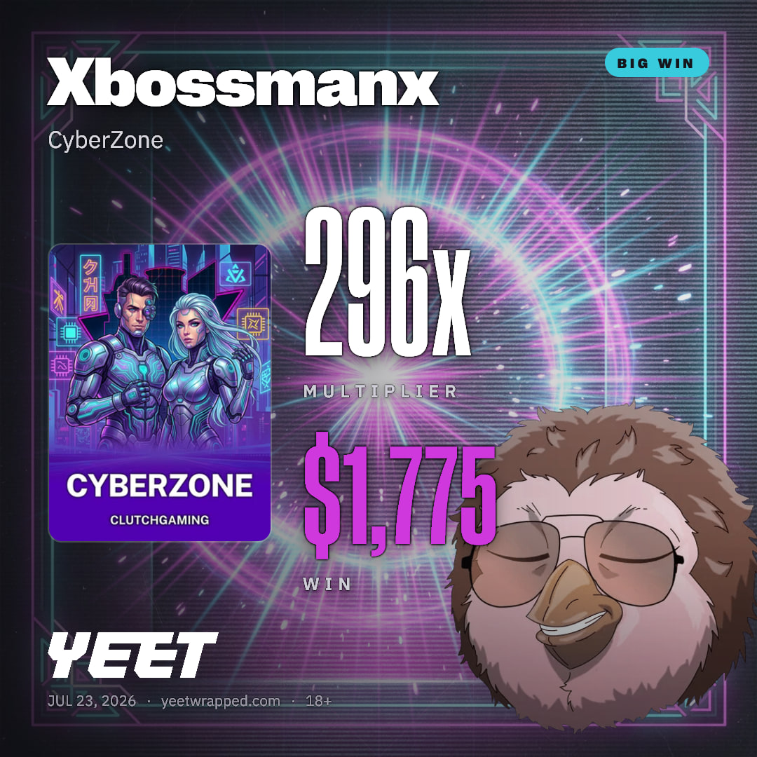 Xbossmanx hit 295.8x on CyberZone