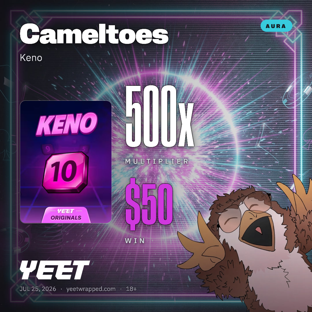 Cameltoes hit 500x on Keno
