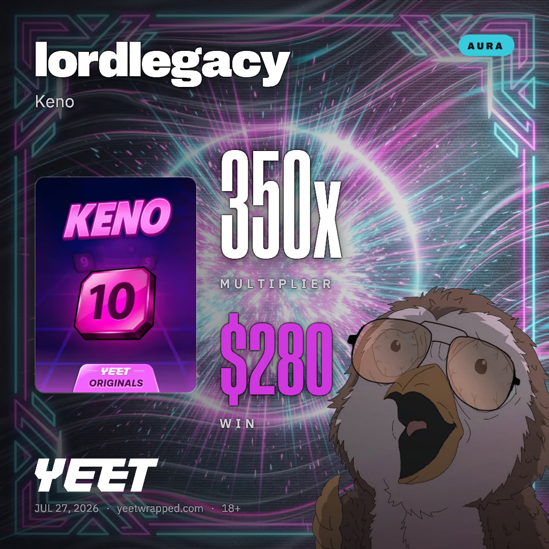 lordlegacy hit 350x on Keno