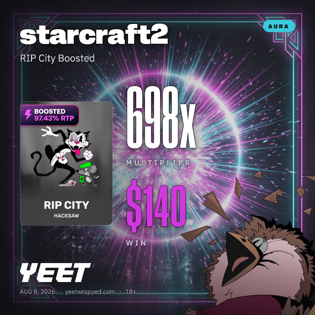 starcraft2 hit 698.1x on RIP City Boosted