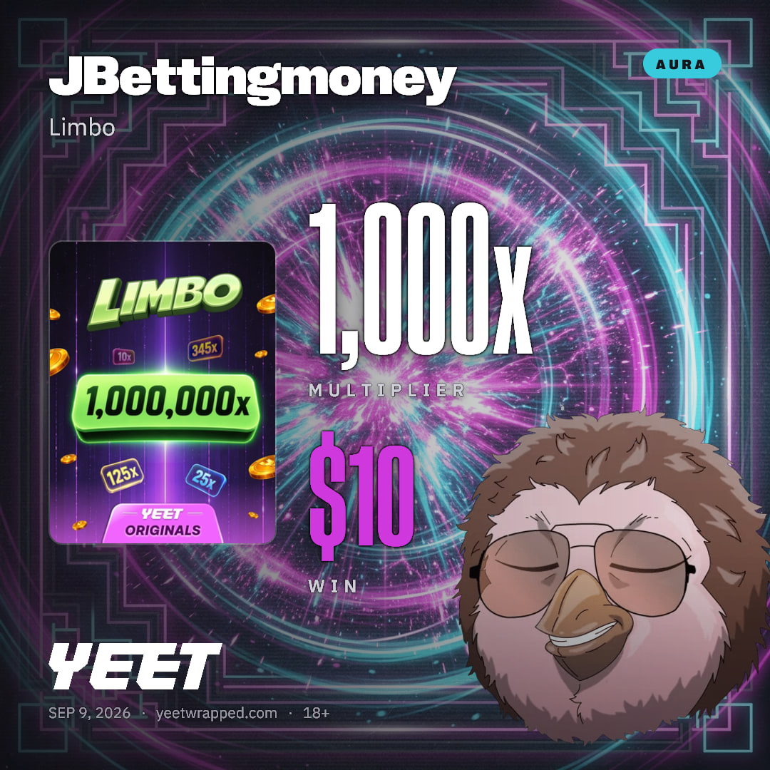 JBettingmoney hit 1,000x on Limbo