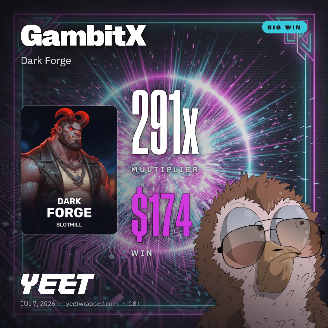 GambitX hit 290.6x on Dark Forge