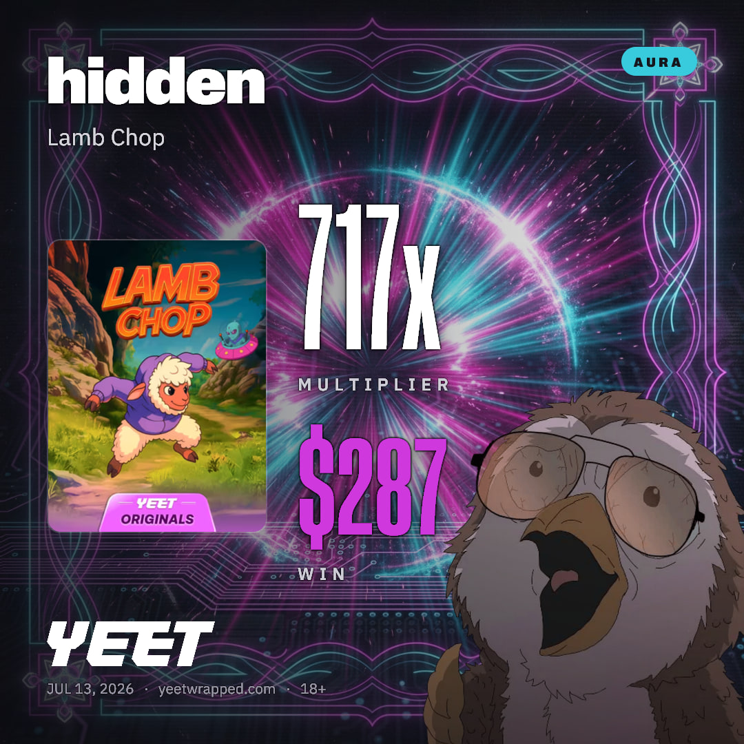 hidden hit 717.1x on Lamb Chop