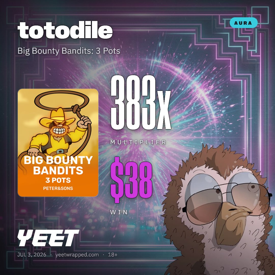 totodile hit 382.8x on Big Bounty Bandits: 3 Pots