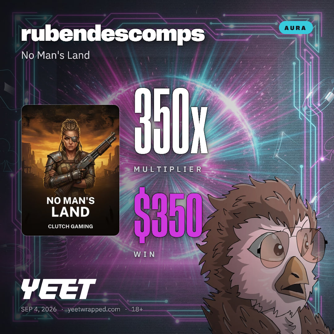 rubendescomps hit 349.8x on No Man's Land