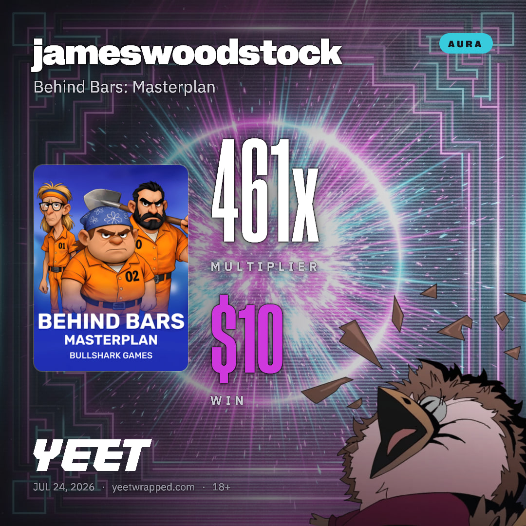 jameswoodstock hit 460.8x on Behind Bars: Masterplan