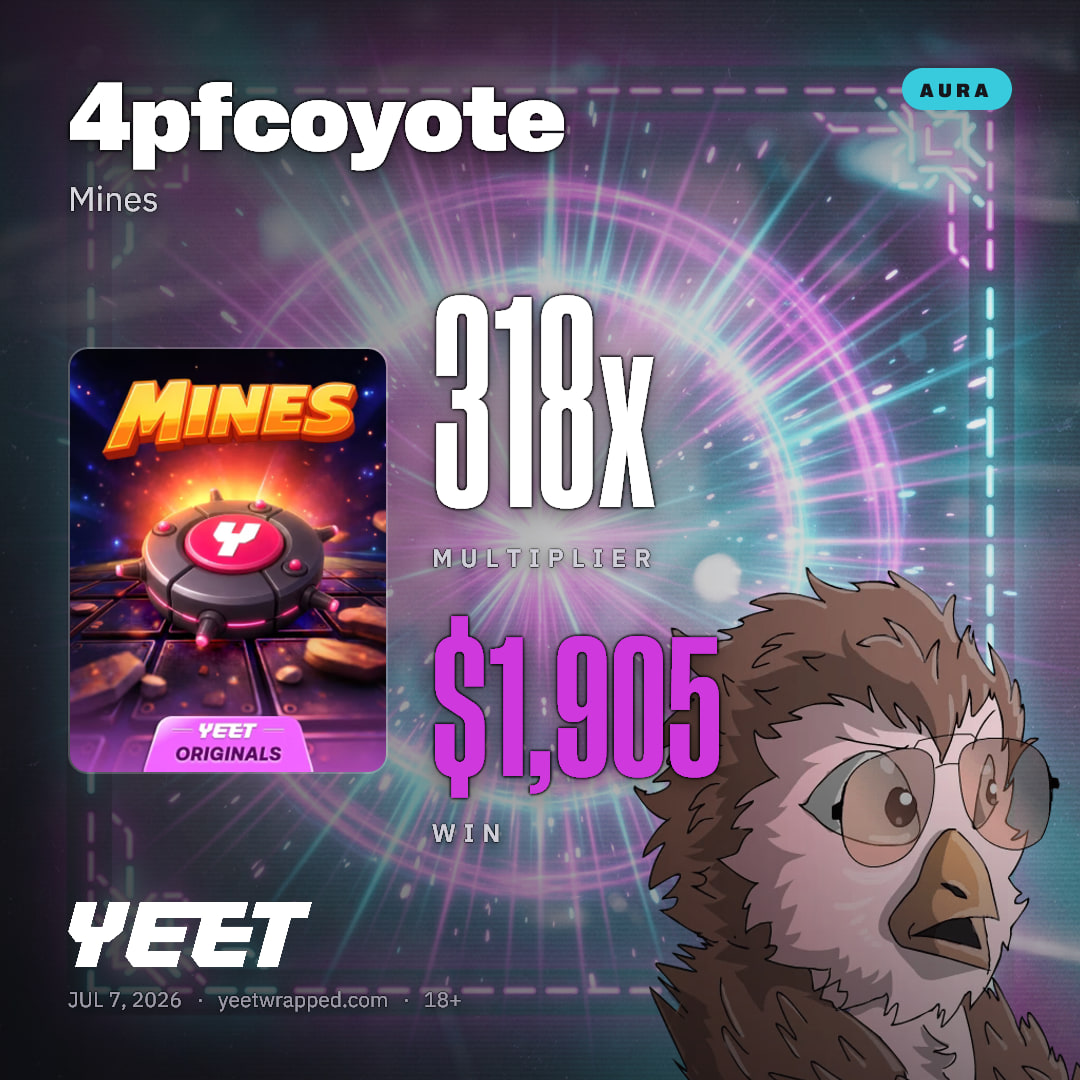 4pfcoyote hit 317.5x on Mines