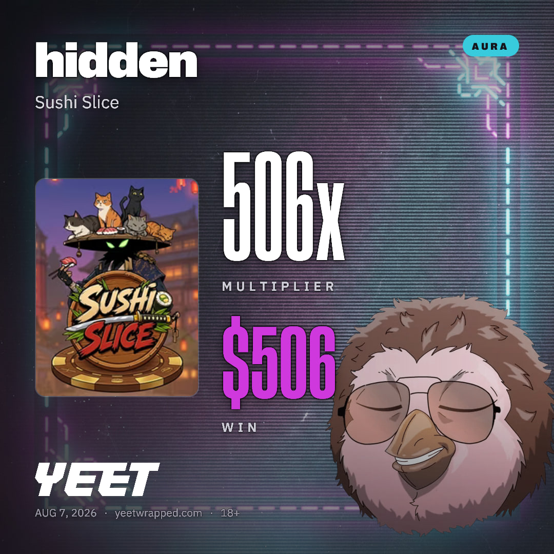 hidden hit 505.9x on Sushi Slice