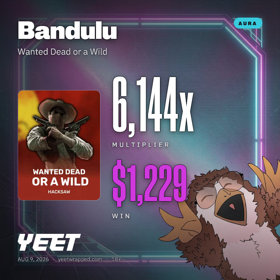 Bandulu hit 6,144x on Wanted Dead or a Wild