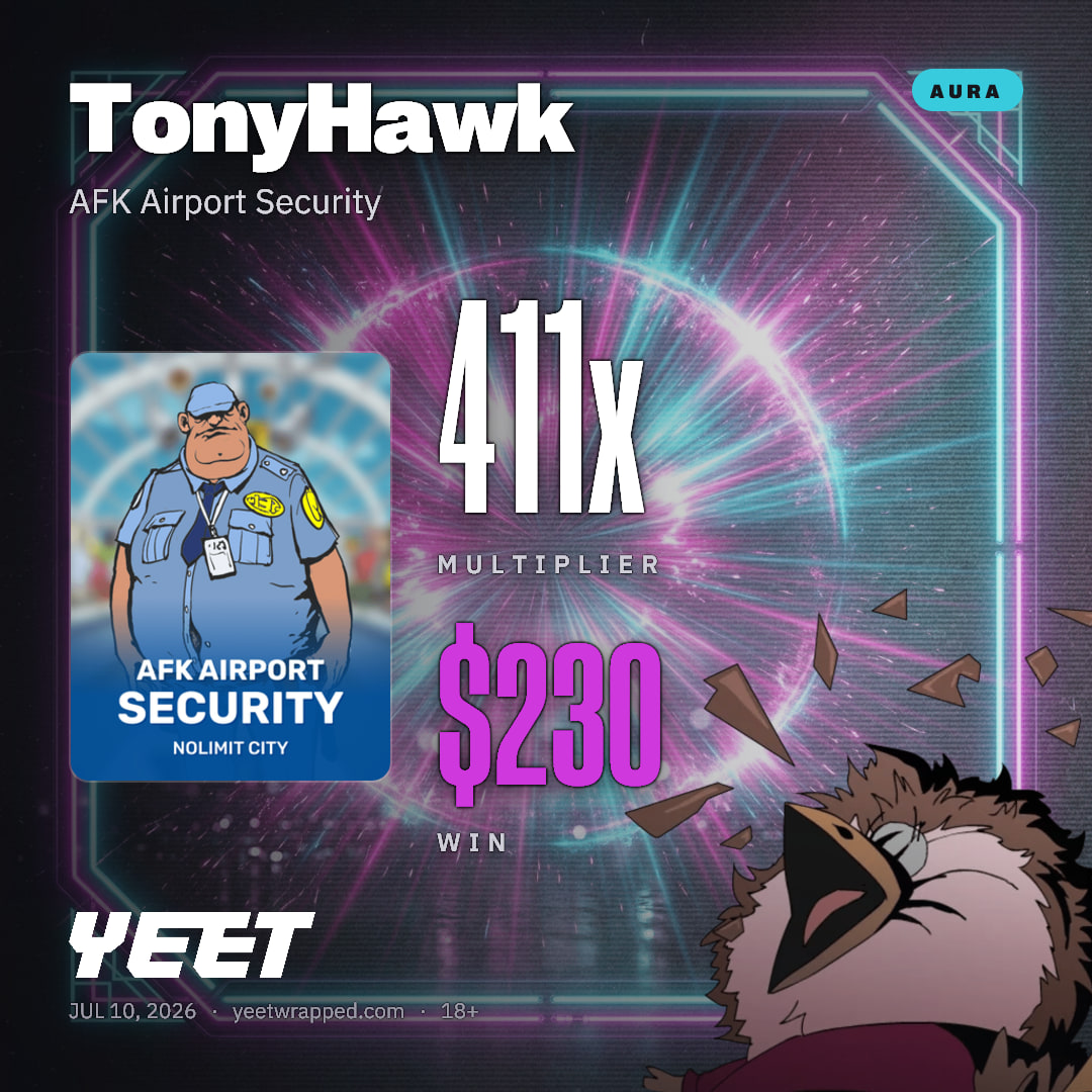 TonyHawk hit 411.4x on AFK Airport Security
