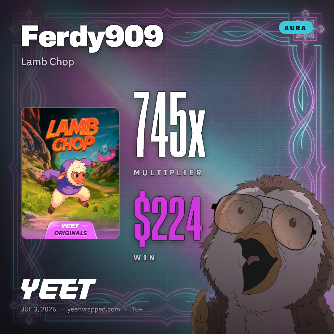 Ferdy909 hit 745.1x on Lamb Chop