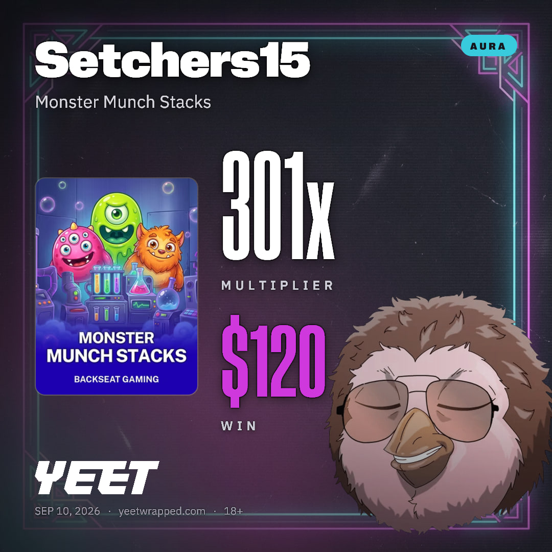 Setchers15 hit 301.2x on Monster Munch Stacks