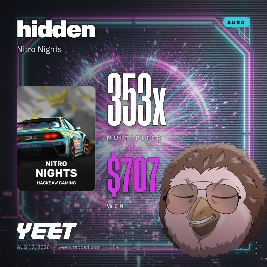 hidden hit 353.4x on Nitro Nights