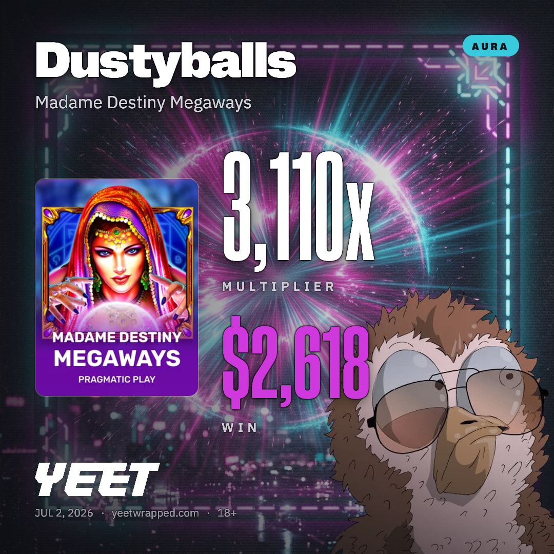 Dustyballs hit 3,110x on Madame Destiny Megaways